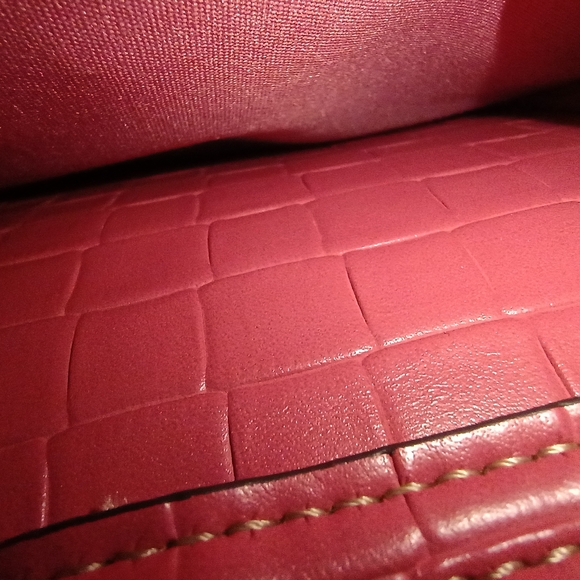 St. John's Bay Pink Croc-Embossed Crossbody Bag - Picture 7 of 10